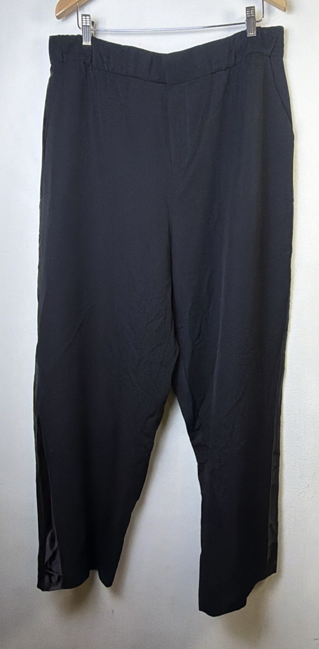 11 Honoré Woman Plus Size Side satin stripe tuxedo Pant 20 bohemian whimsigoth